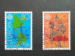CH-Marken gestempelt 1992