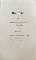 Bad Ragaz Kaufbrief/Kaufvertrag 1925 Rarität Top Zustand