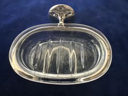 Seifenhalter Glas mit Wandhalterung Metall guter Zustand