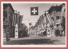 Winterthur - Beflaggung beim Obertor während Turnfest 1936