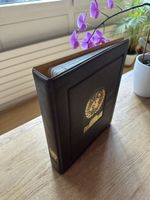 Ringbinder wattiert für Briefe und Karten mit 12 Einlageblät