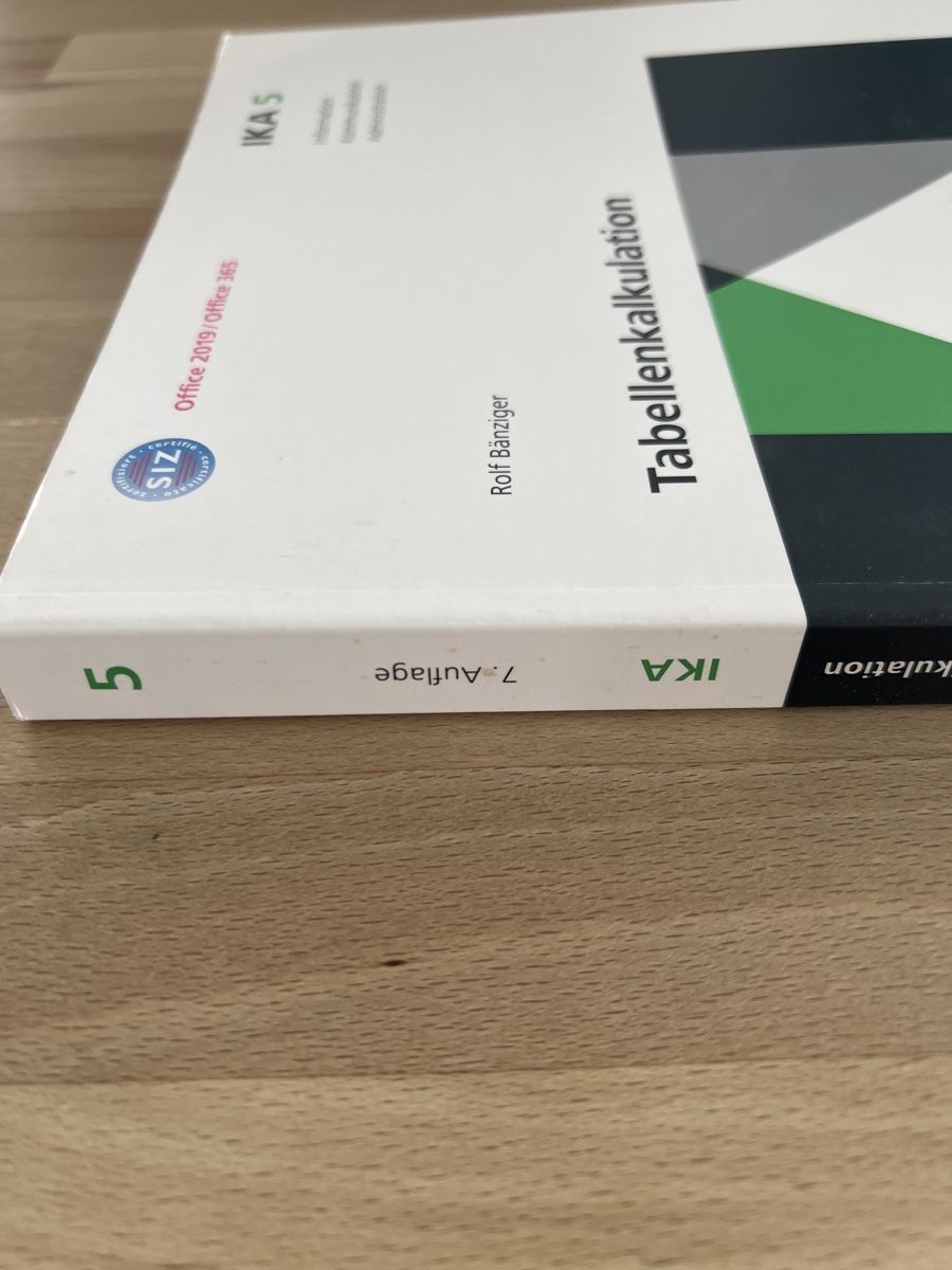 Libri: Lehrbuch IKA 5 Tabellenkalkulation, 7. Auflage – Nuovo (secondo la descrizione) da Bellmund venduto da been.mlr 2
