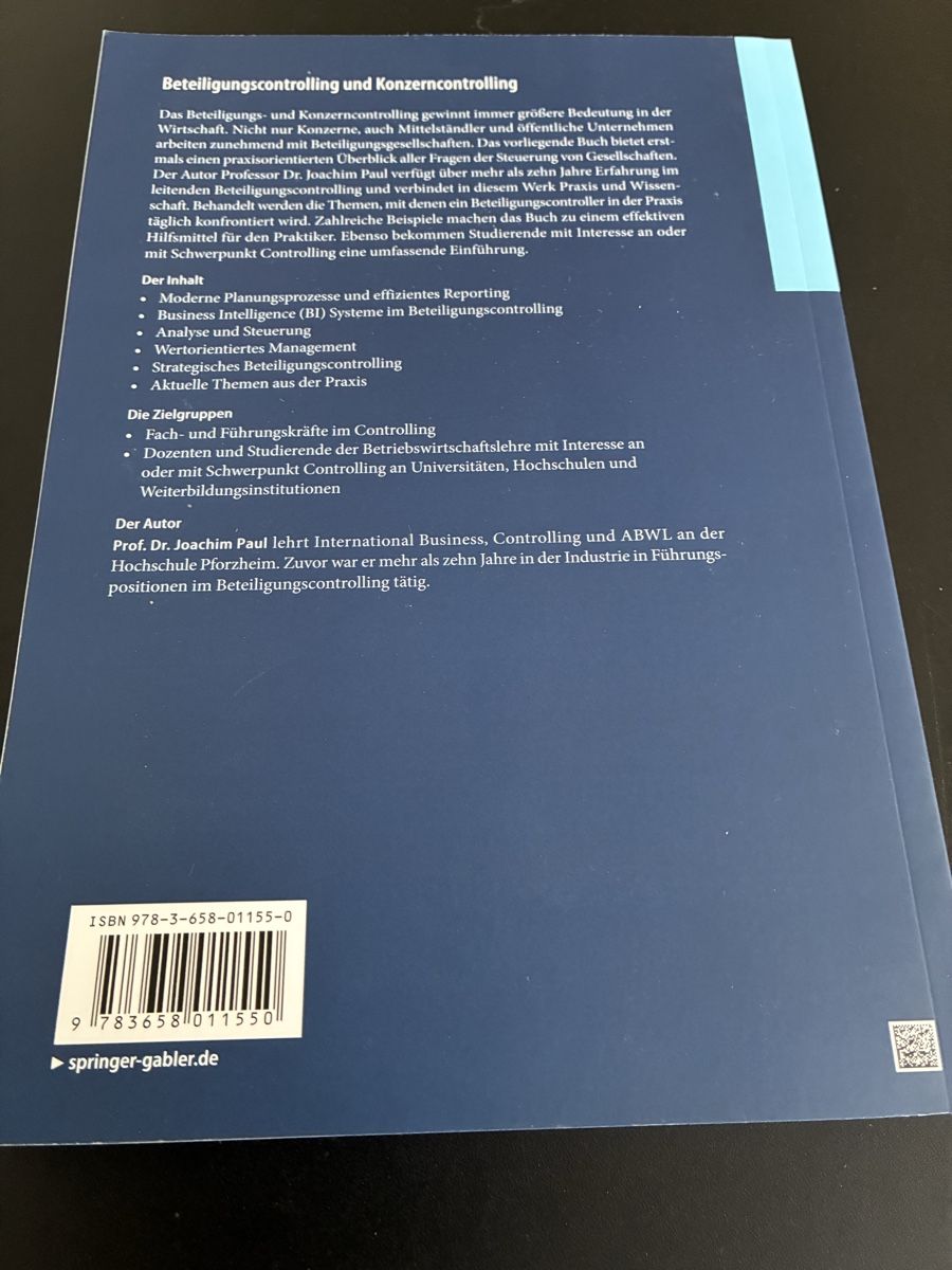 Libri: Beteiligungs- controlling und Konzerncontrolling – Usato da Unterengstringen venduto da Cipsi 1