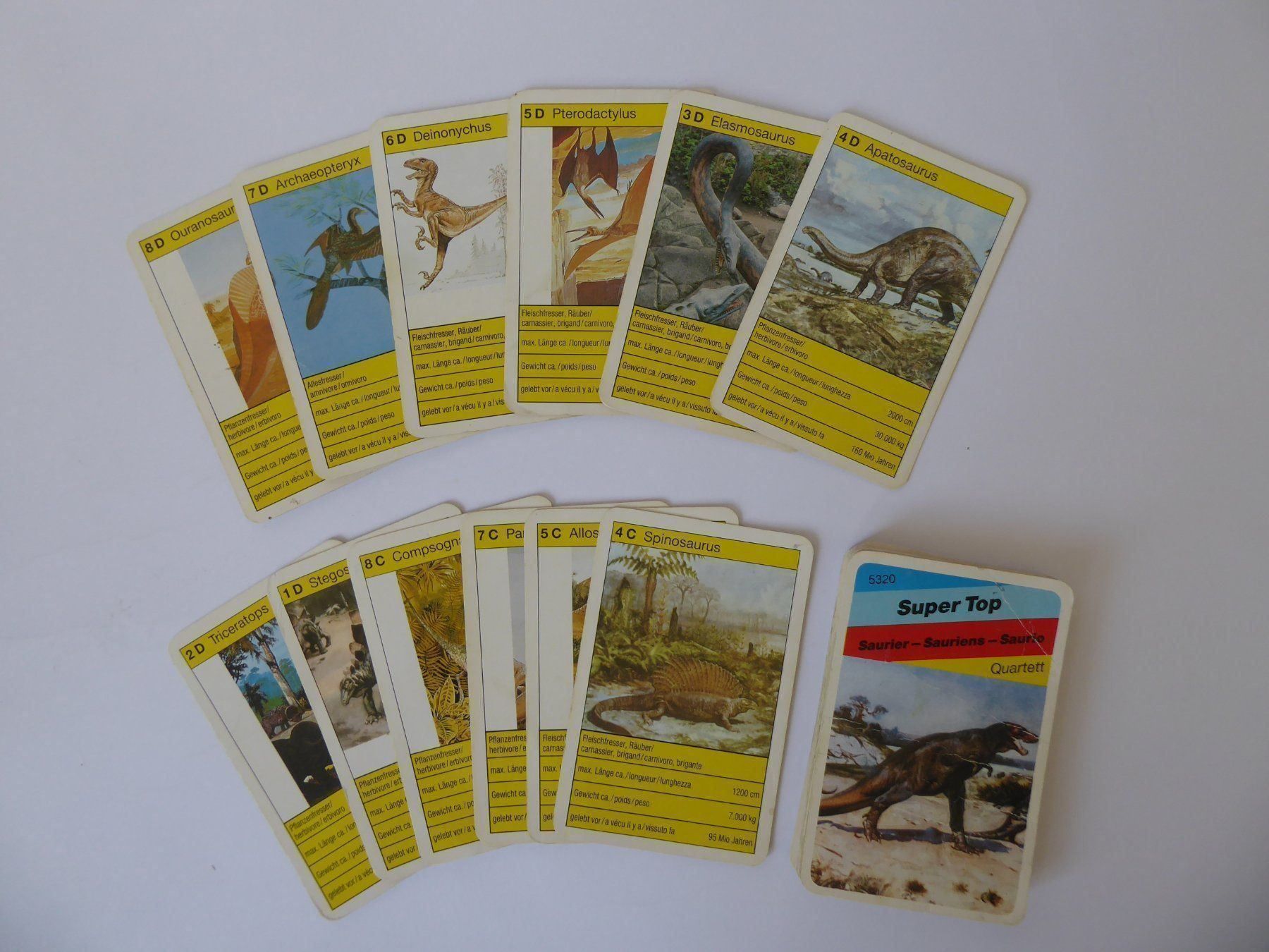 Spiele: Nostalgie Quartett Saurier Super Top – Gebraucht aus Turbenthal von Panau 2