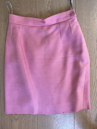 Jupe droite rose Yves Saint Laurent