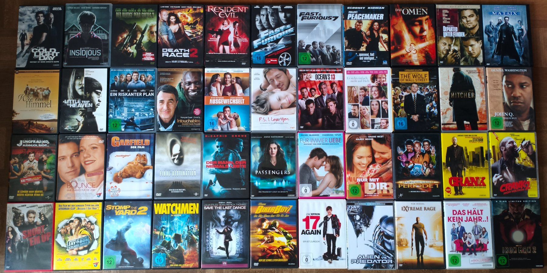 Alle DVDs: 44 verschiedene DVDs (Versand möglich) – Gebraucht aus Schaffhausen von philscardstore