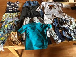 Knaben-Paket 9 Teile + 12 Paar Socken Gr. 86