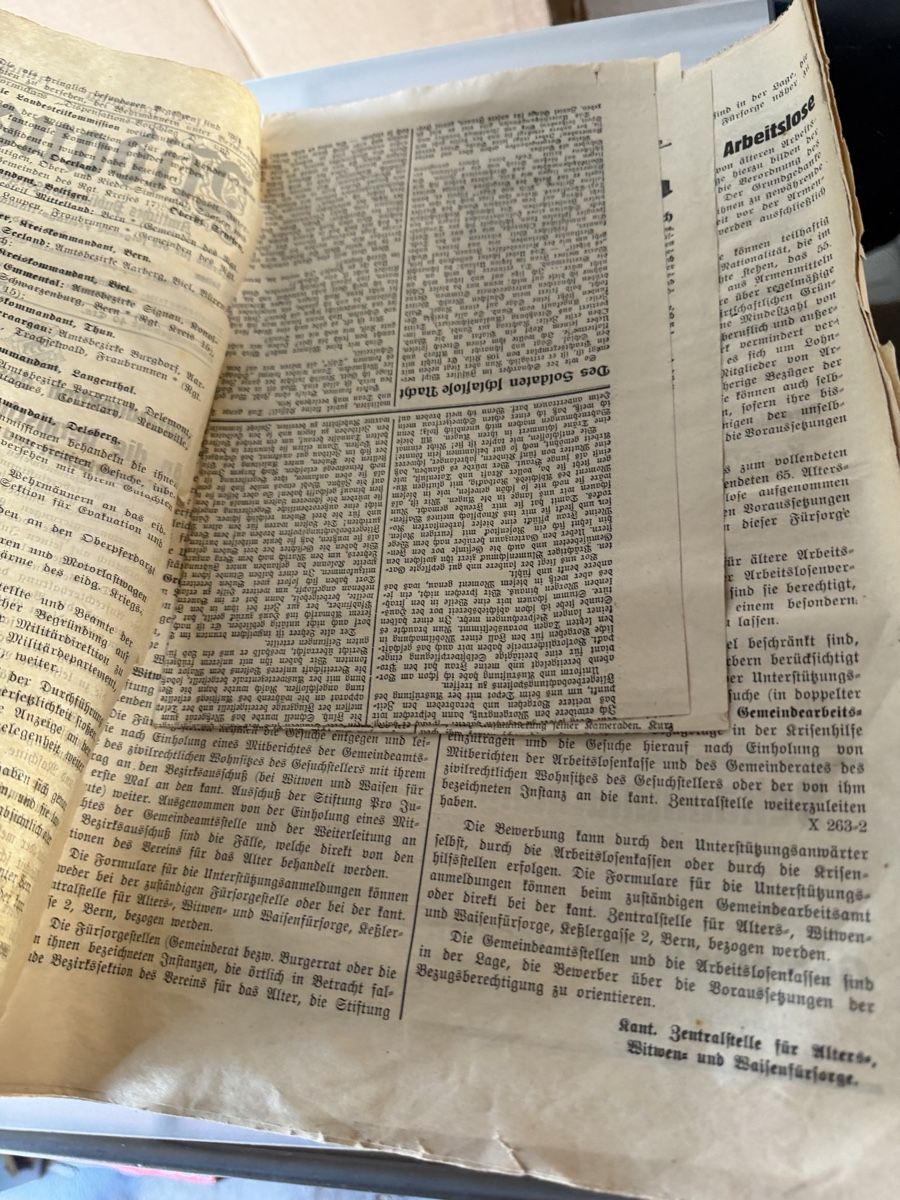Riviste & Magazine: Nidauer Anzeiger, Schweizer Zeitung von 1939 – Difettoso da Lyss venduto da nekoreh 2