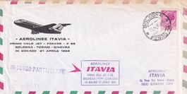 Erstflug Aerolinee ITAVIA Bologna - Turin - Genf 1969