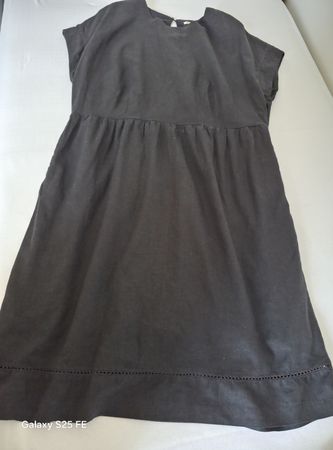 Robe en lin noire 44/46