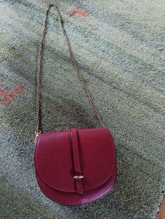 Kleine Tasche, Leder, rot