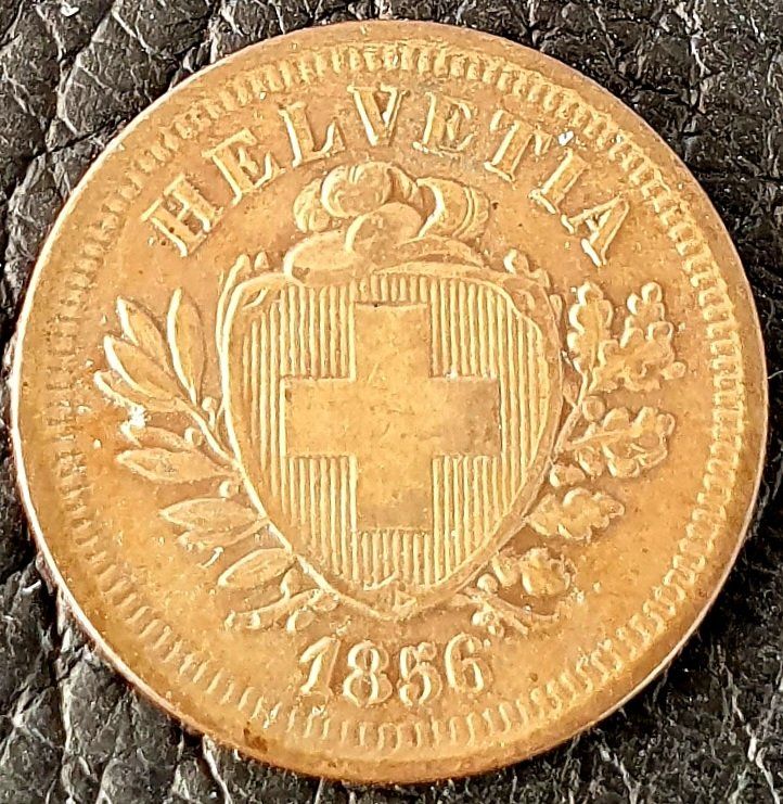 Tutti le monete: 1 Rappen 1856 – Usato da Egerkingen venduto da Acc1 1