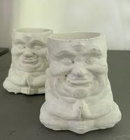 Blumentöpfe: Dicke Buddhas Neu 2 Stück