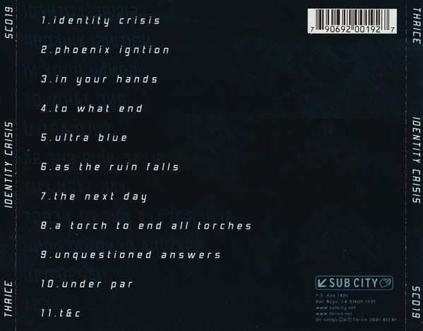 CD: Thrice – Identity Crisis – Usato da St.Gallen venduto da jalamusic 1