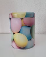 Metall/Blech Dose Rund mit buntem Eiermotiv
