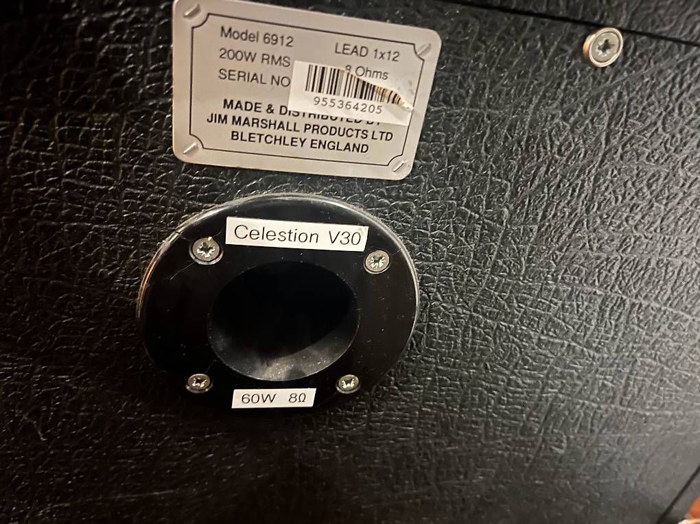 Amplificatori: Marshall 30th Anniversary - Combo 6101  +  Baffle 6912  – Usato da Orsières venduto da torgneboule 2