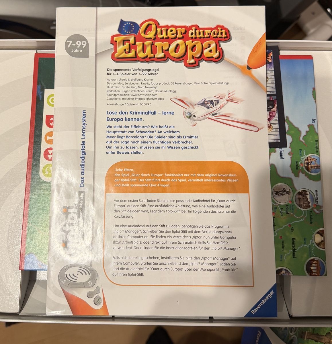 Tiptoi Giochi: Ravensburger Tiptoi Quer durch Europa – Usato da Pieterlen venduto da jae_ny28 2