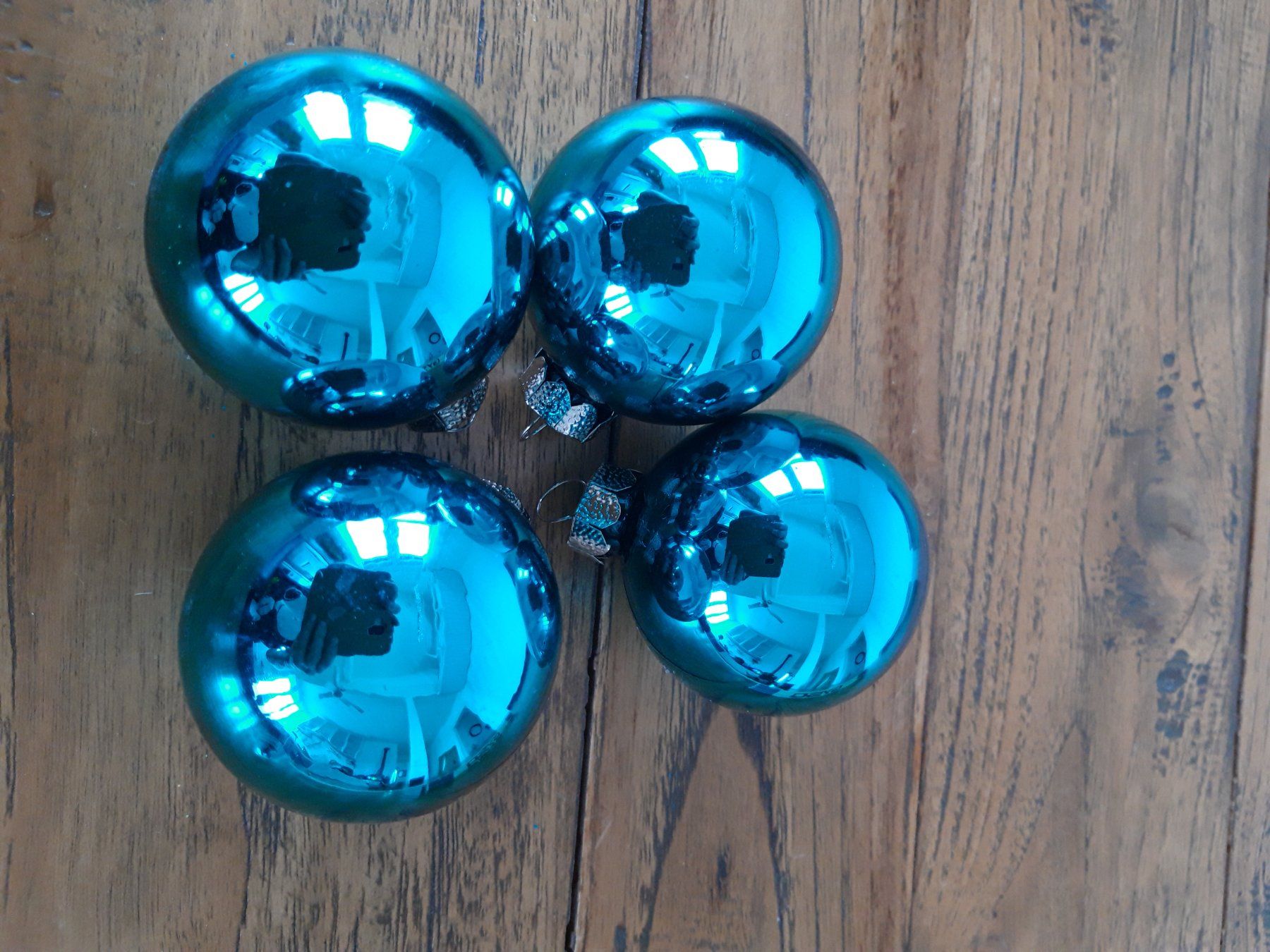 Tutte le decorazioni: 4 grün glanz Glas Weihnachtskugel Christbaumschmuck – Usato da Feuerthalen venduto da tanatha_st 1
