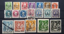 Deutsche Reich Nr.119-136 gestempelt komplette Satz