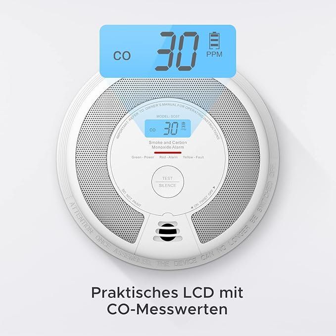 Misurare: 2 NEU - Rauch und CO Sensor – Nuovo e nell'imballaggio originale da Hüttikon venduto da abarb 2