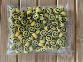Bastelperlen Smiley Emoji  Gelb