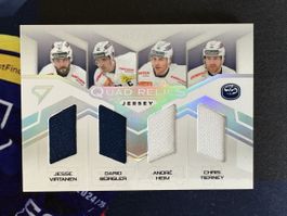 Quad Relics Jersey Sammelkarte 06/15 mit Spielern Guter Zust