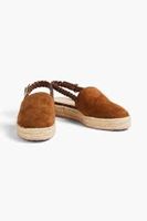 GIANVITO ROSSI Toledo Texas Suede Slingback Espadrilles