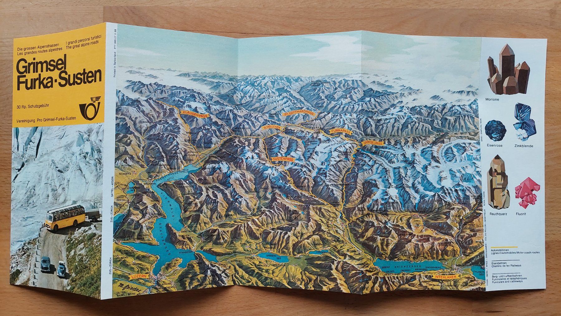 Documenti: 3 alte Prospekte Schweizer Reisepost – Usato da Obfelden venduto da Foto_Bild_Kunst_Buch 2