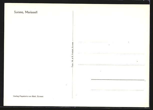 Cartoline postali: Sursee, Mariazell, Ortspartie mit Bäume – Usato da Berlin venduto da bartko-reher 1