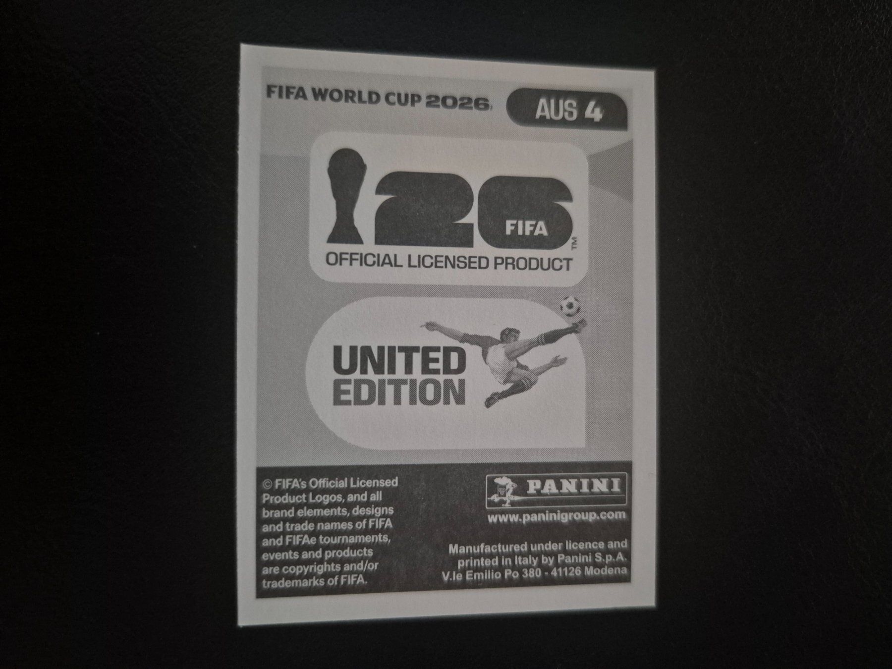 Panini Carte collezionabili: Panini WM 26 AUS 4 – Nuovo (secondo la descrizione) da Rorschacherberg venduto da AJ3108 1