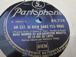DISQUES 78 TOURS