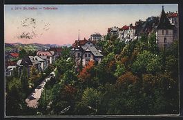 St. Gallen, Teilansicht von Villenpark