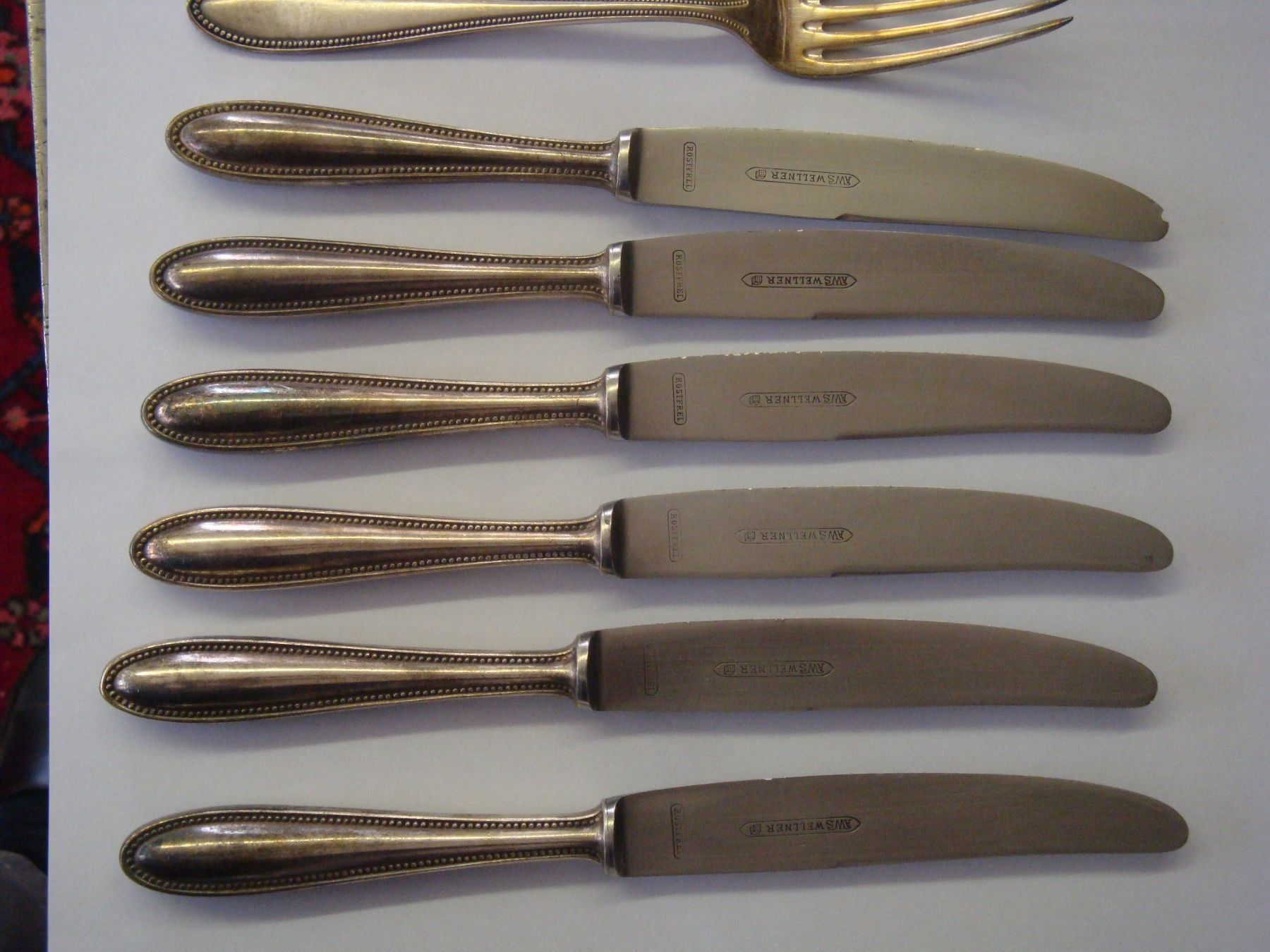 Set di posate: 6 Dessertmesser, 5 Dessertgabeln, – Usato da häusernmoos venduto da buc_8ftk 3
