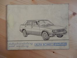 Alfa Romeo Giulietta, 1.6/1.8/2.0, Betriebsanleitung/Wartung