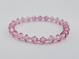 Damenarmband Bracelet Swarovski Kristalle in Rosa/Rosaline