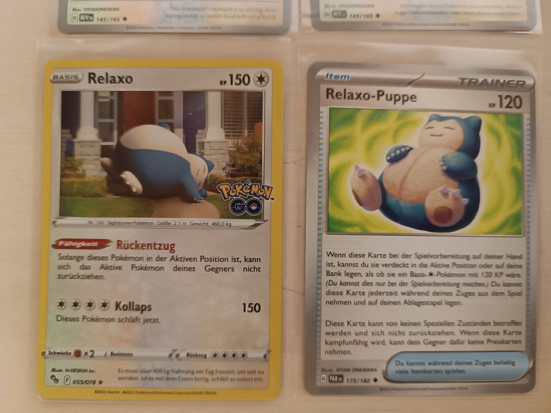 Pokémon Carte collezionabili: Relaxo Sammlung (4 TCG Karten) – Usato da Fislisbach venduto da vogelparadies 2