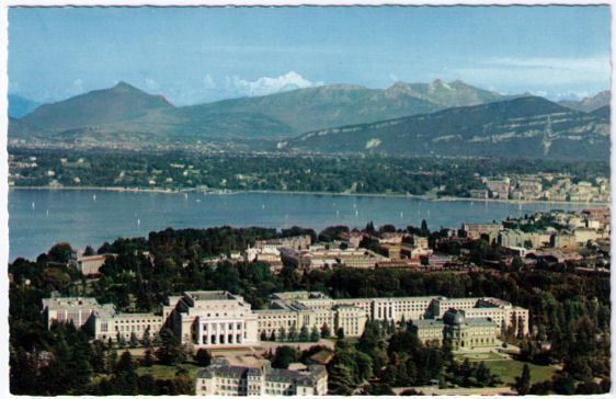 Ansichtskarten: Genf / Genéve  - Le Palais des Nations – Gebraucht aus Binningen von Mountainrider