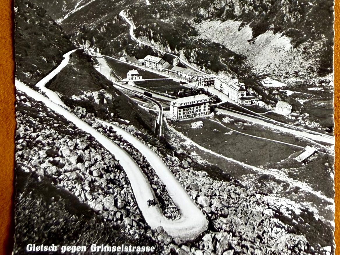 Ansichtskarten: Gletsch gegen Grimselstrasse – Gebraucht aus Lutry von Ediego 1