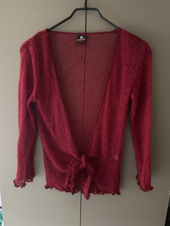 Mariposa Strickjacke rot gebunden NEU
