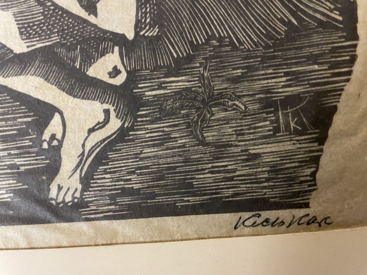 Xilografie: Karl Krebs, 5 Holzschnitte – Usato da Hindelbank venduto da chinok01 4
