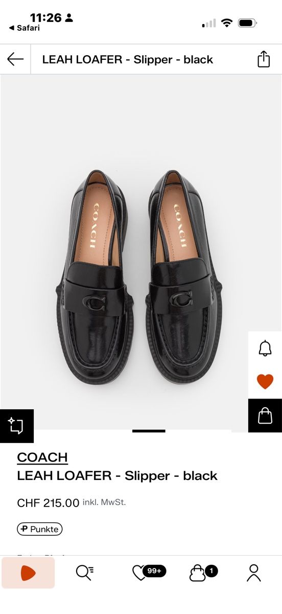 Damenschuhe: Black Coach Loafers – Neu (gemäss Beschreibung) aus Wallisellen von Selin_Achermann 1