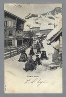 1903, PLAISIRS D'HIVER, LUGE