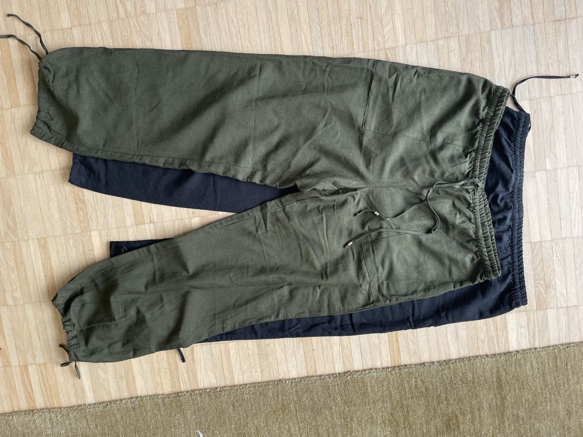 H&M Pantaloni: Leinenhose H&M dunkelolive, neuwertig – Nuovo (secondo la descrizione) da Uster venduto da 69madonna 2