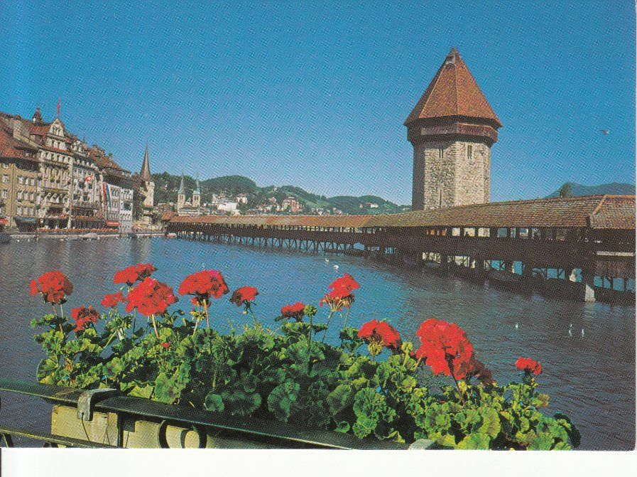 Cartoline postali: Luzern Kapellbrücke ca. 1980 – Usato da Bürglen TG venduto da StampGraf