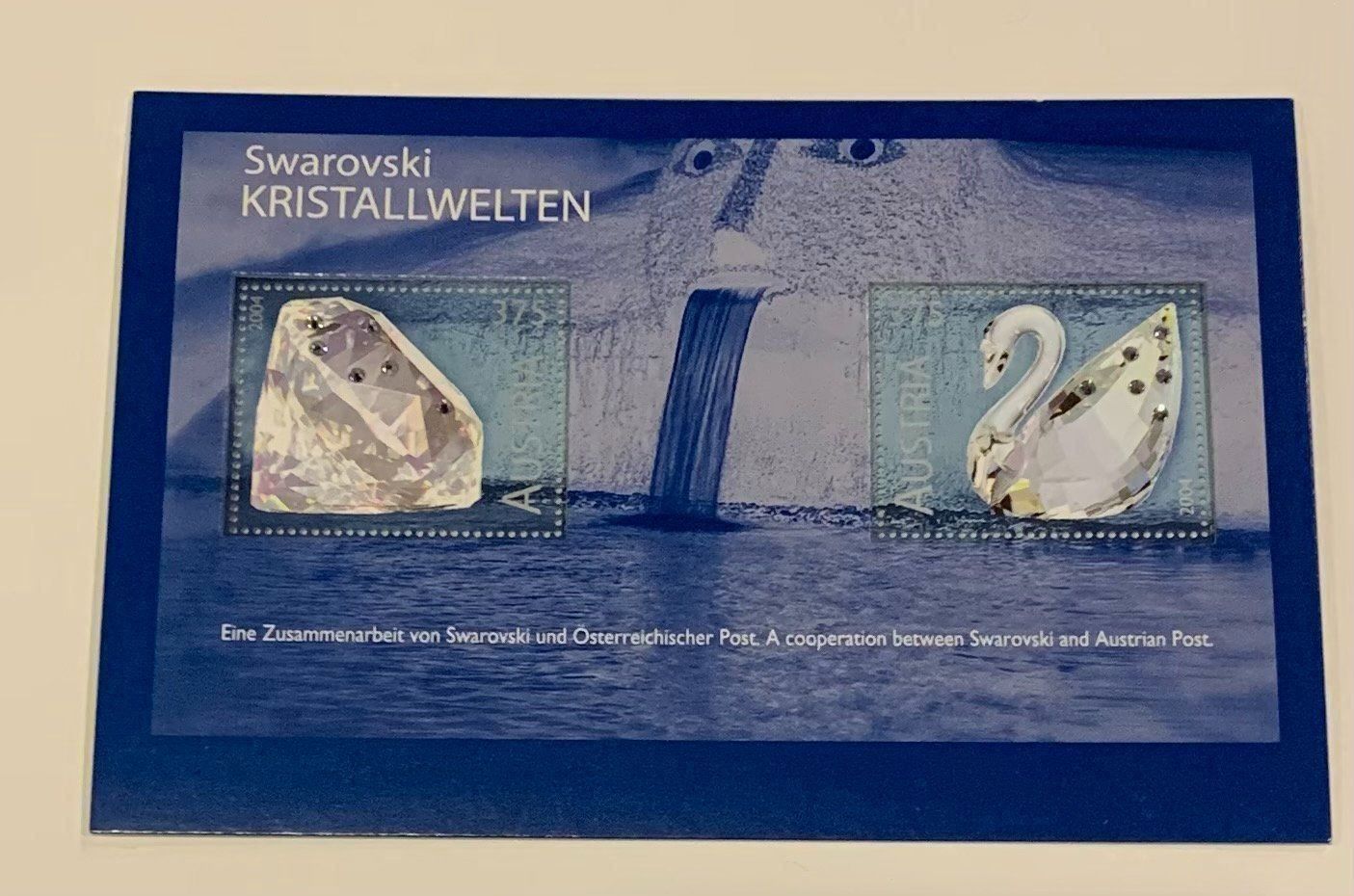 Tutti i francobolli: Swarovski Block mit Kristallen – Usato da Lengwil venduto da tirol11