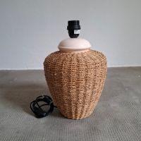 Lampe en céramique et corde vintage