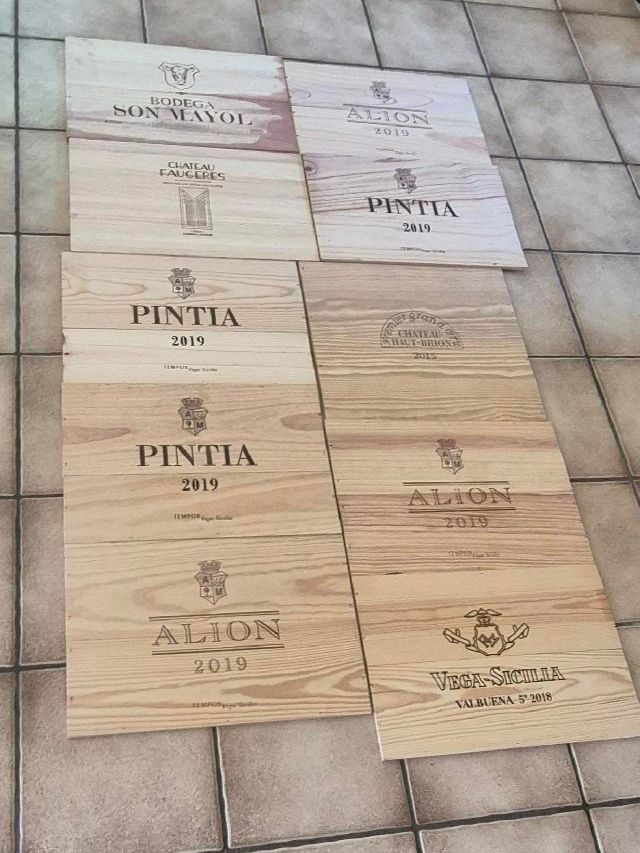 Articoli in legno: 10 Weinkistendeckel im SET – Usato da Nottwil venduto da echtMOMO 1