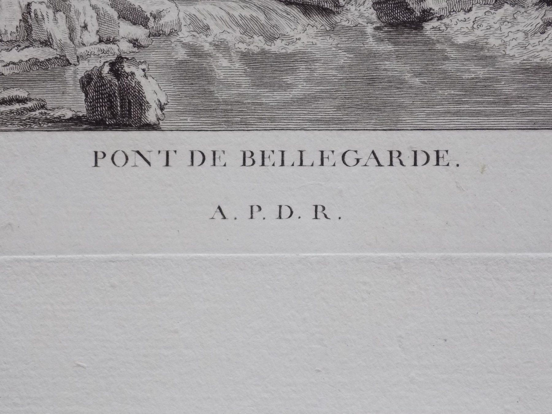 Gravures: Pont de Bellegarde Jaun – D'occasion à Risch par Rischli15 2