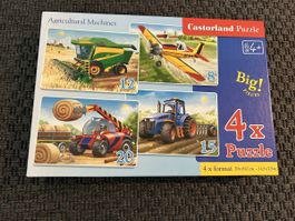 Castorland Puzzle Agricultural Machines 4 in 1 set