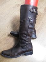 STIEFEL Echt Leder Gr. 36 braun shabby chic